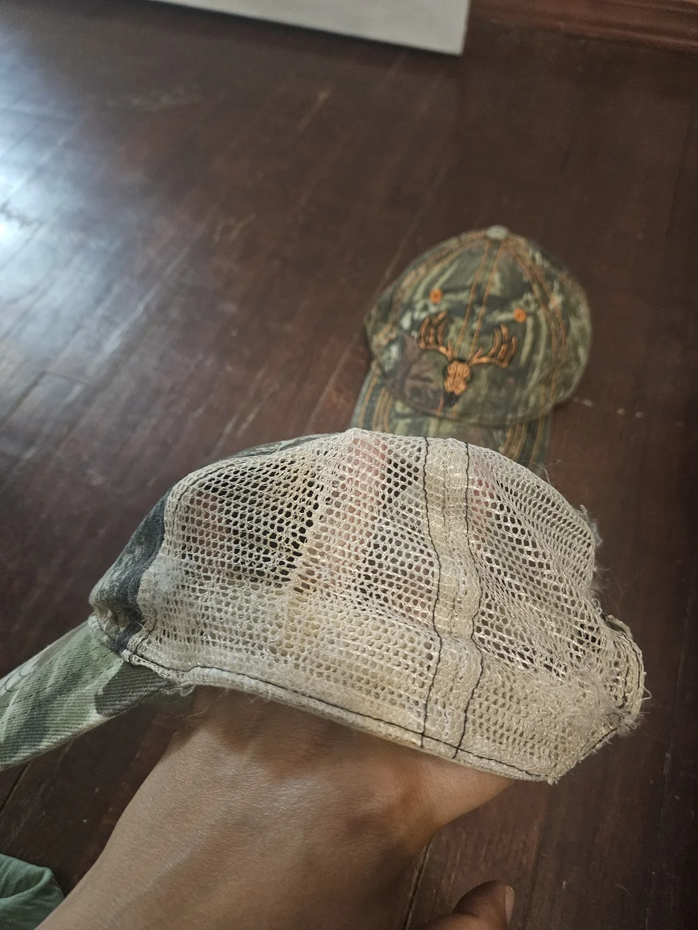 Camouflage Trucker Hat and Realtree-Style Camouflage Cap